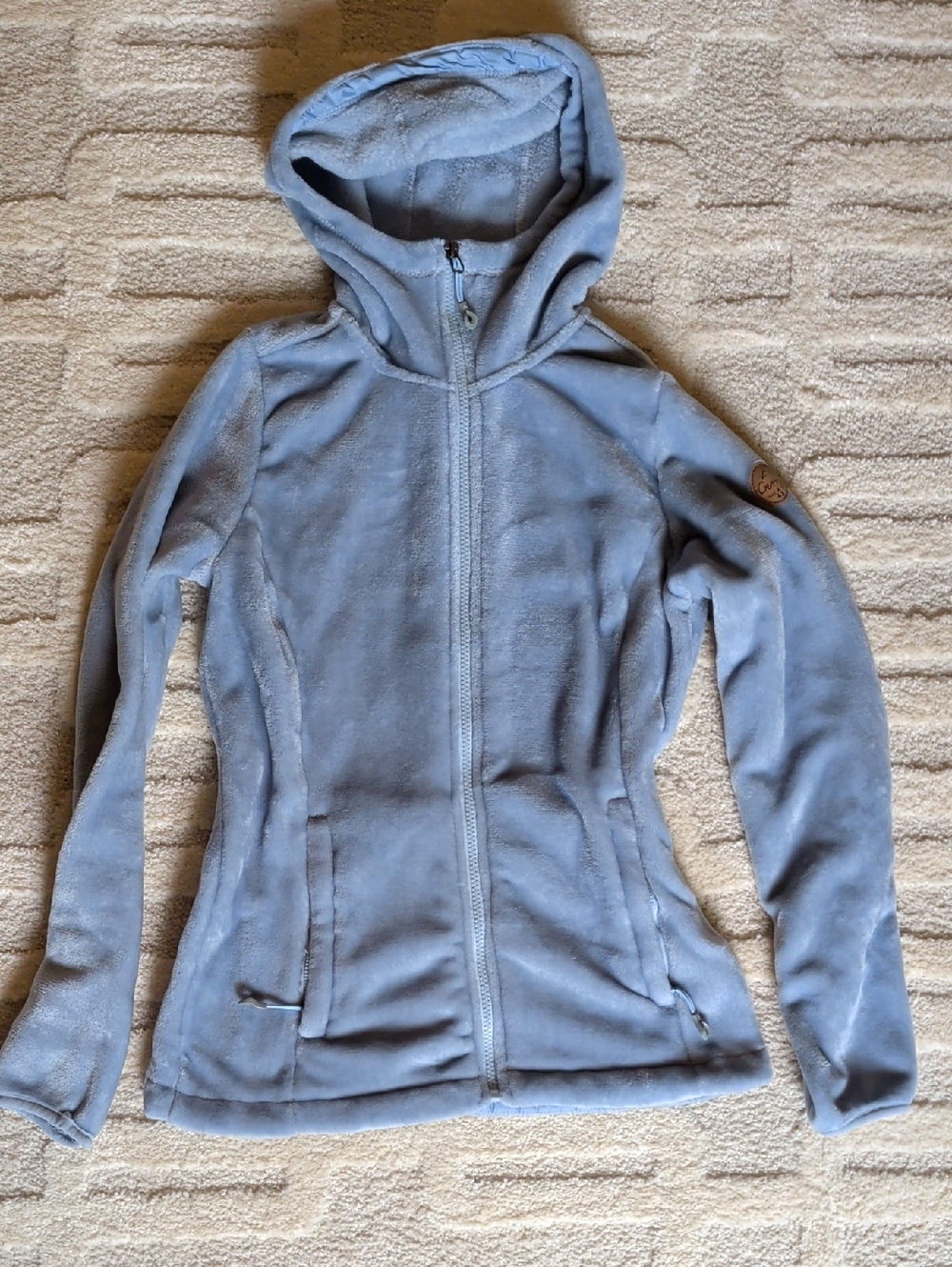 Gerry Pale Blue Hooded Teddy Fleece Jacket